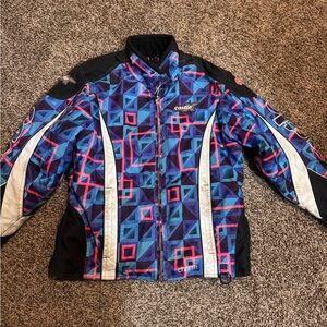 Castle X Blue and Pink Geometric Jacket